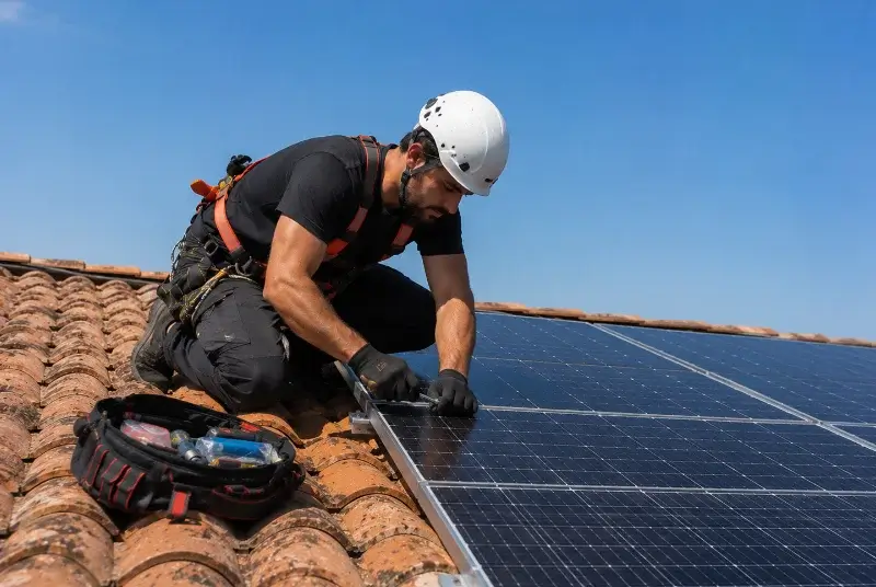 Maintenance et monitoring de panneaux solaires à Saint-Fons